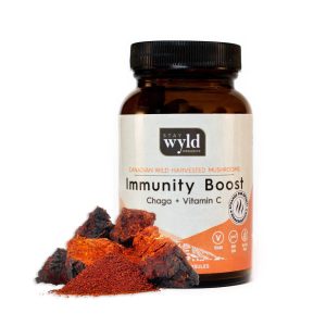 Stay Wyld Organics – Chaga Immunity Boost Mushroom Capsules (Bottle of 60)